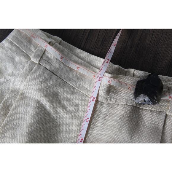 VTG YSL Yves Saint Laurent double pleated high waist straight leg pants size 0 - Picture 6 of 11